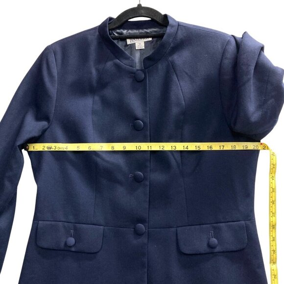 Vintage Pendleton Navy Blazer, Size 14,‎ Wool, Pockets, Professional, Business - Picture 4 of 8